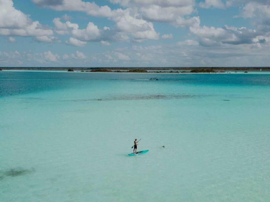 Casa Sol Y Luna -Beautiful Sunrises And Infinity Pool Bacalar Exterior foto